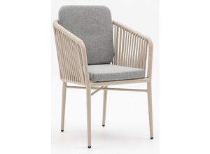 Acamp Gartenstuhl, Champagner, Beige, Metall,
