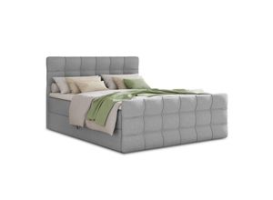Sofnet Boxbett, Grau, Textil, H3,