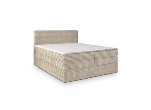 Masseno Boxspringbett, Creme, Holz, H2