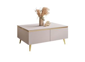 Lookway Couchtisch, Kaschmir, Metall, Uni,