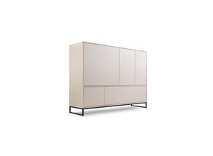 Bettso Kommode, Beige, Holzwerkstoff, 8