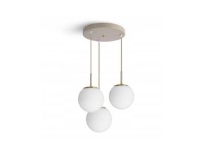 kiki design Pendelleuchte, Beige, Weiß,