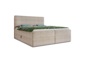 Sofnet Boxbett, Beige, Textil, H3,
