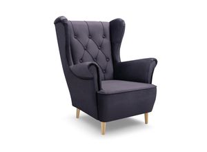 SESSEL TIBER, Polstersessel Glamour Loungesessel,