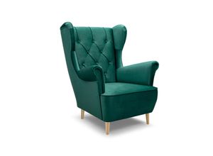 SESSEL TIBER, Polstersessel Glamour Loungesessel,