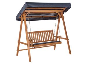 HOLLYWOODSCHAUKEL 2-Sitzer Heller Holzfarbton Fibbialla