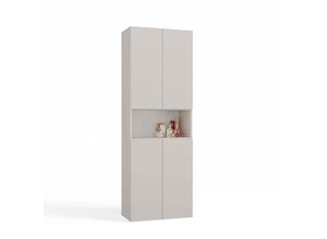 kommodly Hochschrank, Beige, Holzwerkstoff, 60x174x30