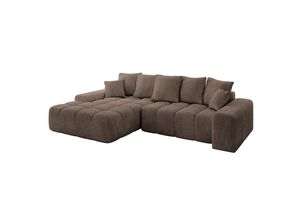 Altdecor Ecksofa, Braun, Kunststoff, 5-Sitzer,