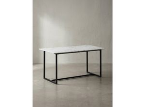 Esstisch Marmoroptik Metall Rechteckig Modern