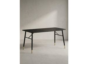 Esstisch Marmoroptik Metall Rechteckig Modern