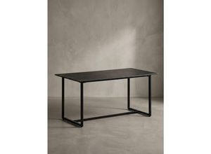 Esstisch Marmoroptik Metall Rechteckig Modern