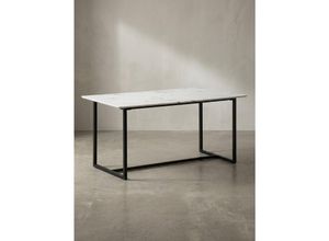 Esstisch Marmoroptik Metall Rechteckig Modern