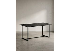 Esstisch Marmoroptik Metall Rechteckig Modern