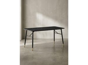 Esstisch Marmoroptik Metall Rechteckig Modern