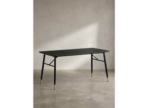 Esstisch Marmoroptik Metall Rechteckig Modern