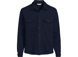 Bedford-Hemdjacke, Herren, Blau, Baumwoll-Mischung/Polyester-Mischung,