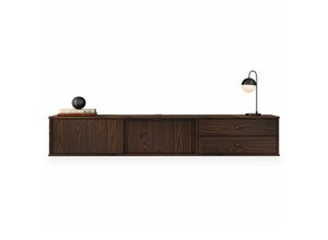 Idimex Lowboard, Nussbaum, Holz, Kiefer,