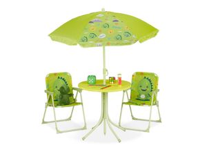 Relaxdays Kindersitzgruppe, Hellgrün, Metall, Textil,