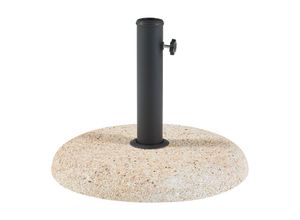 casa.pro Sonnenschirmständer, Beige, Stein, Rund,