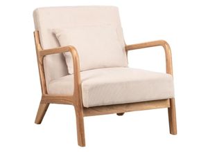 Nordlys Sessel, Beige, Holz, 64x74x80