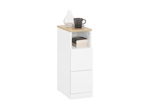 SoBuy Nachttisch, Weiß, Holzwerkstoff, 20x60x35