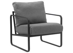 CLP Sessel, Dunkelgrau, Metall, 70x82x74