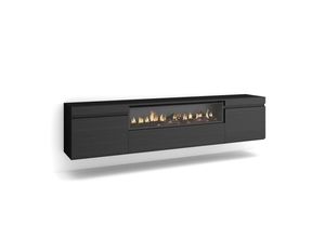 Skraut Home Tv-Schrank, Anthrazit, Holzwerkstoff,