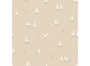 Little Dutch Vliestapete, Beige, Weiß,