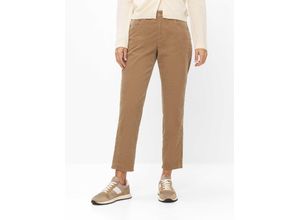 Brax Damen Cordhose Style MILEY S WALNUT, Beige, Gr. 48