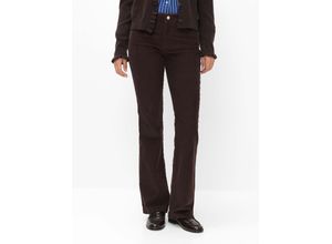 Brax Damen Cordhose Style SHAKIRA BRUNETTE, dunkelbraun, Gr. 40