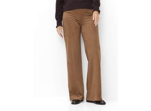 Raphaela by Brax Damen Marlenehose Style LILLYTH FLARED WALNUT, braun, Gr. 46K
