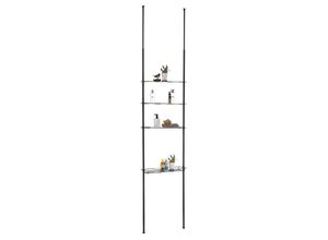 Idimex Duschreagal, Schwarz, Metall, Mode, 59x280x16 cm, Badezimmer, Baden & Duschen, Duschablagen