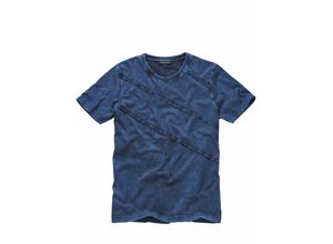 Mey & Edlich Herren Voller-Leben-T-Shirt Blau 100 % Baumwolle (bio)