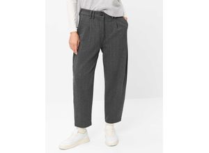 Brax Damen Bundfaltenhose Style MEGAN S SMOKE GREY, dunkelgrau, Gr. 34