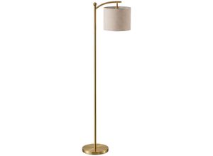 Homcom Stehlampe, Gold, Metall, 30.6x159.6x54.3 cm, Lampen & Leuchten, Innenbeleuchtung, Stehlampen, Stehlampen
