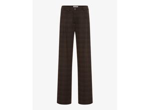 Raphaela by Brax Damen Marlenehose Style PEGGY FLARED MARRONE, dunkelbraun, Gr. 42