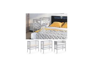 VITALISPA Beistellbett SOPHIE Grau Babybett
