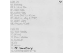 No Rules Sandy…