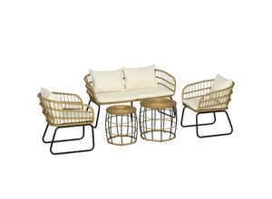 5 tlg. Rattan…