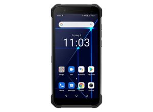 Construction LTE Smartphone 6 Zoll, 6000 mAh, 128GB, IP69, Schwarz-Silber