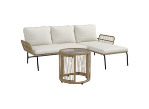 3-tlg. Rattan…