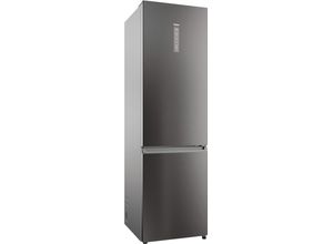 HAIER Kühl-/Gefrierkombination "HDPW5620ANPD", A (A-G), silber (schwarz inox), B:59,5cm H:205cm T:66,7cm, Kühlschränke, 205 cm hoch, 60 cm breit, Energieeffizienzklasse A, HumidityZone
