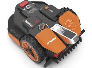 Rasenmähroboter WORX "Mähroboter M800 Landroid VISION", schwarz (baumarkt), B:46cm H:26,5cm T:63,8cm, Rasenmähroboter, Intelligenter Mähroboter ohne Begrenzungskabel, für Gärten bis 800m², Topseller
