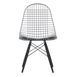 Vitra - Wire Chair DKW, basic dark / Gestell Ahorn schwarz, Filzgleiter (ohne Bezug)