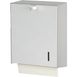 ingo-man® HS 31 Handtuchpapierspender, Geräumiger Spender mit Sichtschlitz zur Füllstandskontrolle, Aluminium, pulverbeschichtet, weiß, P