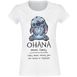 Lilo & Stitch Ohana Means Family Girl-Shirt weiß