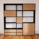 Regalsystem Eiche - Regalsystem: Schubladen in Eiche & Türen in Eiche - Hochwertige Materialien - 190 x 195 x 34 cm, konfigurierbar