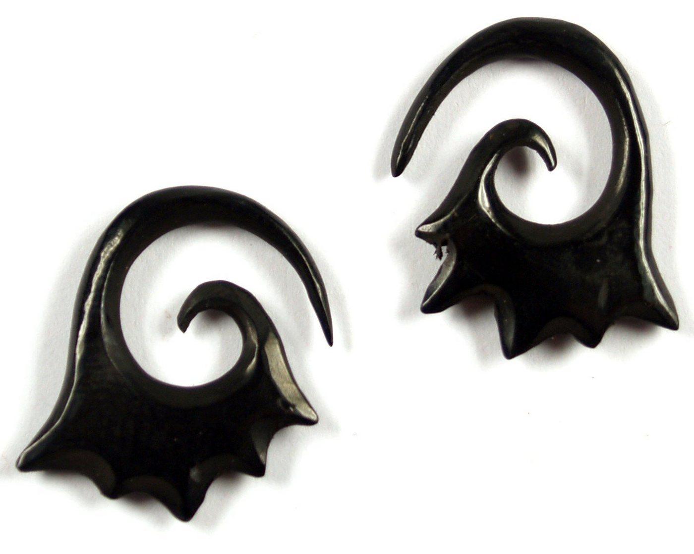 Guru-Shop Paar Ohrhänger Horn Ohrring