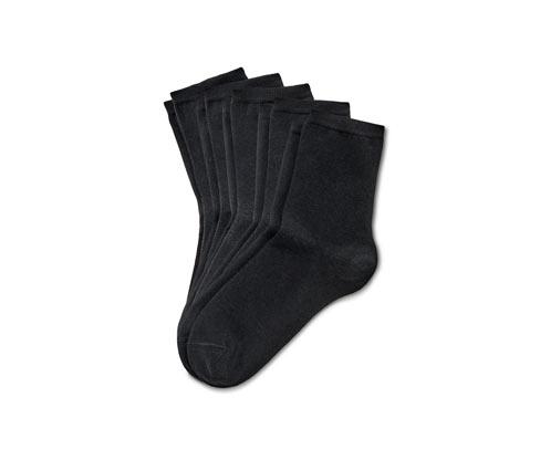 5 Paar Socken - Schwarz - Gr.: 35-38