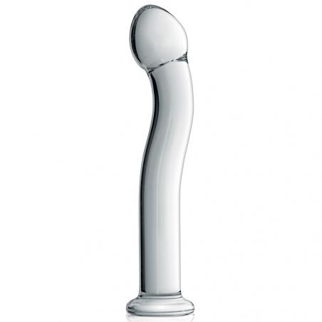 Glossy Toys Gode en verre Point G Glossy N°27 Transparent